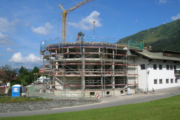 Das Geschäftsgebäude der Energieversorgung Kleinwalsertal